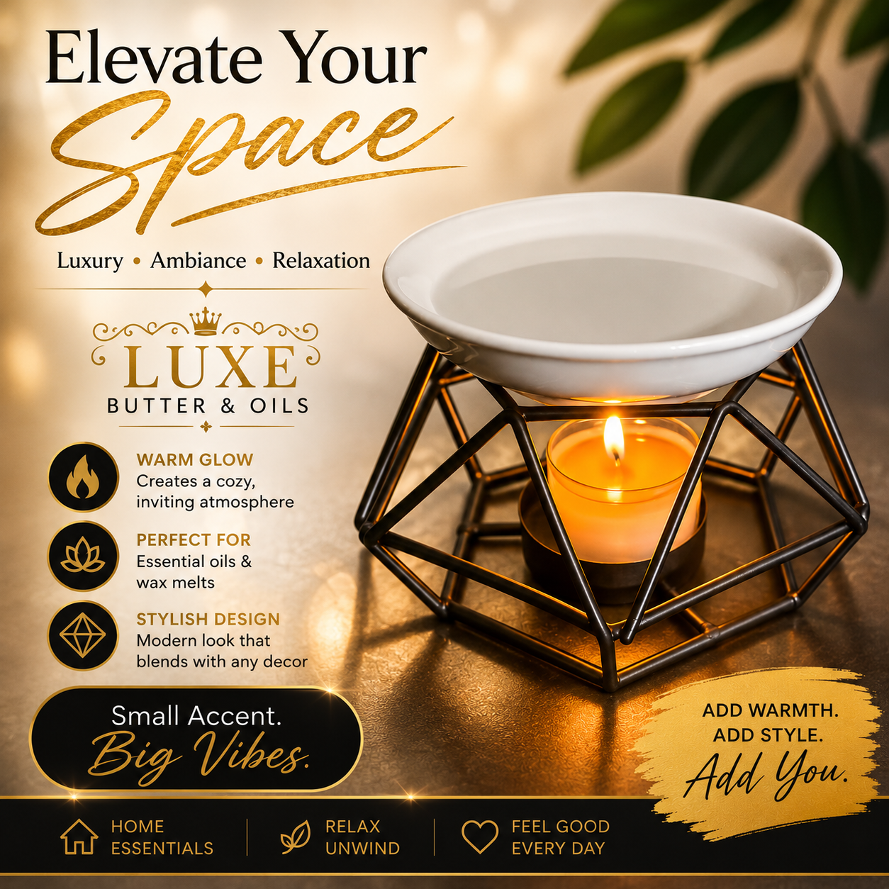 SCENTED BURNING OILS (Includes Burner and 4oz bottle of oil)